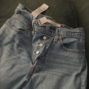 Levi's Blue Ankle & Cropped Jeans